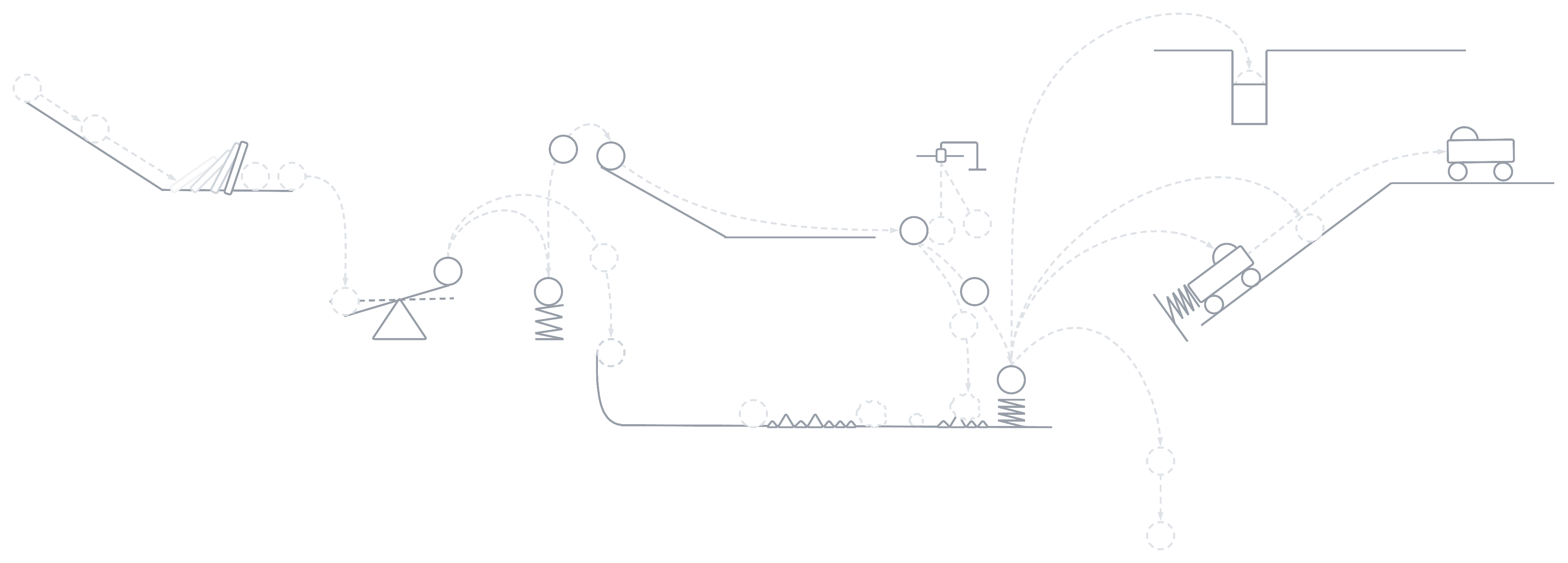 Domino effect illustration